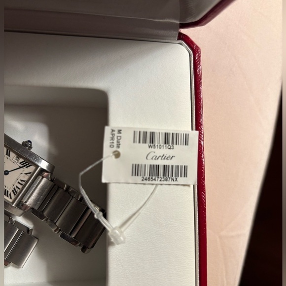 EUC CARTIER TANK FRANÇAISE W51011Q3 Women’s Watch stainless steel main image 5